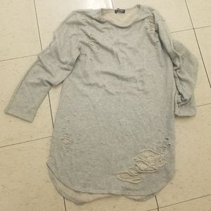 Fashion nova distressed shirt